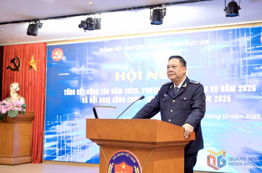 Đồng chí Phạm Quốc Hưng, Bí thư Đảng ủy, Chi cục trưởng Chi cục Hải quan khu vực VIII thông tin cụ thể về những mục tiêu của đơn vị trong năm 2026.
