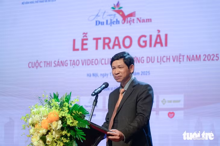 Thứ trưởng Bộ Văn hóa, Thể thao và Du lịch Hồ An Phong phát biểu tại sự kiện - Ảnh: NGUYỄN HIỀN