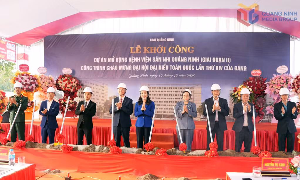 Lễ khởi công Dự án mở rộng Bệnh viện Sản Nhi Quảng Ninh giai đoạn II.