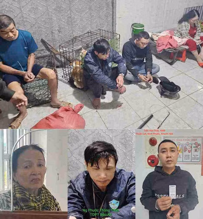 Công an vừa triệt phá đường dây trộm chó liên tỉnh, bắt giam 3 đối tượng ở Khánh Hòa. Ảnh: Công an phường Bảo An
