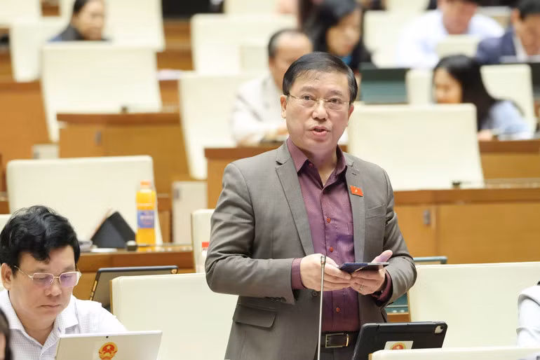 Đại biểu Nguyễn Tuấn Anh (Đoàn Đồng Nai). (Ảnh: DUY LINH)