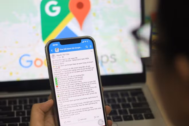 Các dịch vụ đánh giá trên Google Maps ngày càng nở rộ. Ảnh: Khánh An