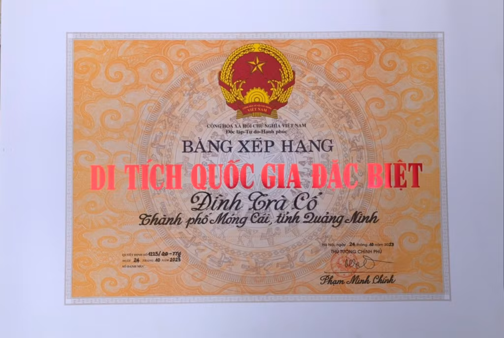 Quảng Ninh có thêm 2 di tích được xếp hạng Di tích quốc gia đặc biệt.