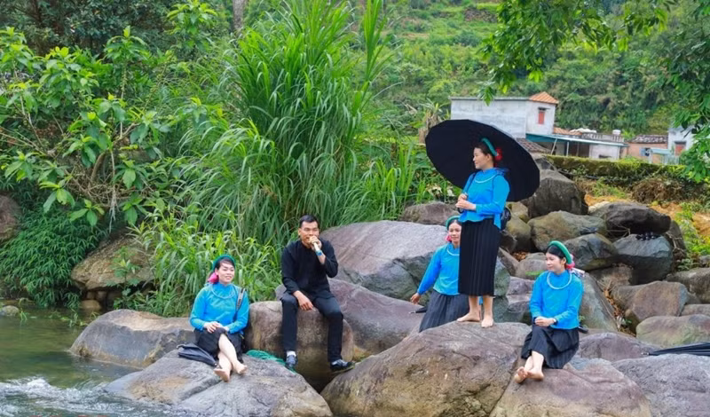 Hát Soóng cọ của người Sán Chỉ được công nhận là Di sản văn hóa phi vật thể quốc gia. Ảnh: Cơ sở cung cấp