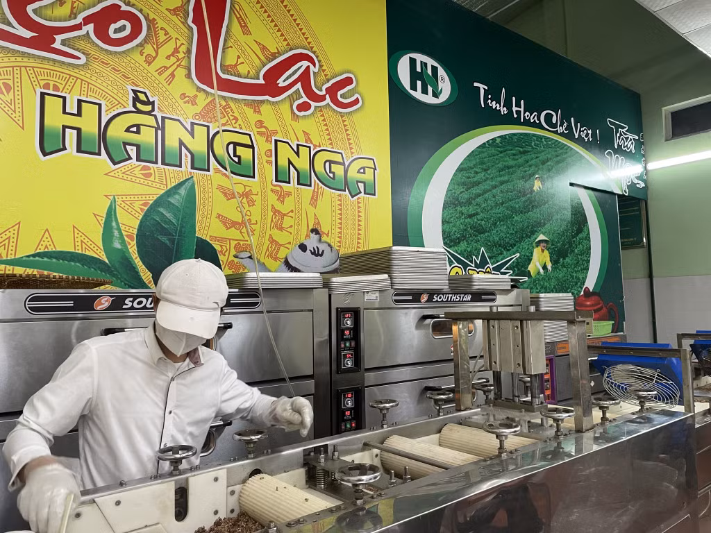 Máy móc được Công ty TNHH chè Hằng Nga (TP Hạ Long) đầu tư để nâng cao hiệu quả sản xuất.