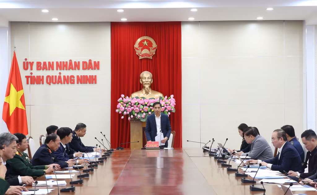 Đồng chí Vũ Văn Diện, Phó Chủ tịch Thường trực UBND tỉnh, Trưởng Ban Chỉ đạo 389 tỉnh phát biểu chỉ đạo tại hội nghị.
