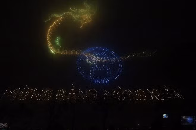 Hình ảnh tại “Lễ hội ánh sáng nghệ thuật Hà Nội - Rực rỡ Thăng Long” năm 2024. Ảnh: Hải Nguyễn