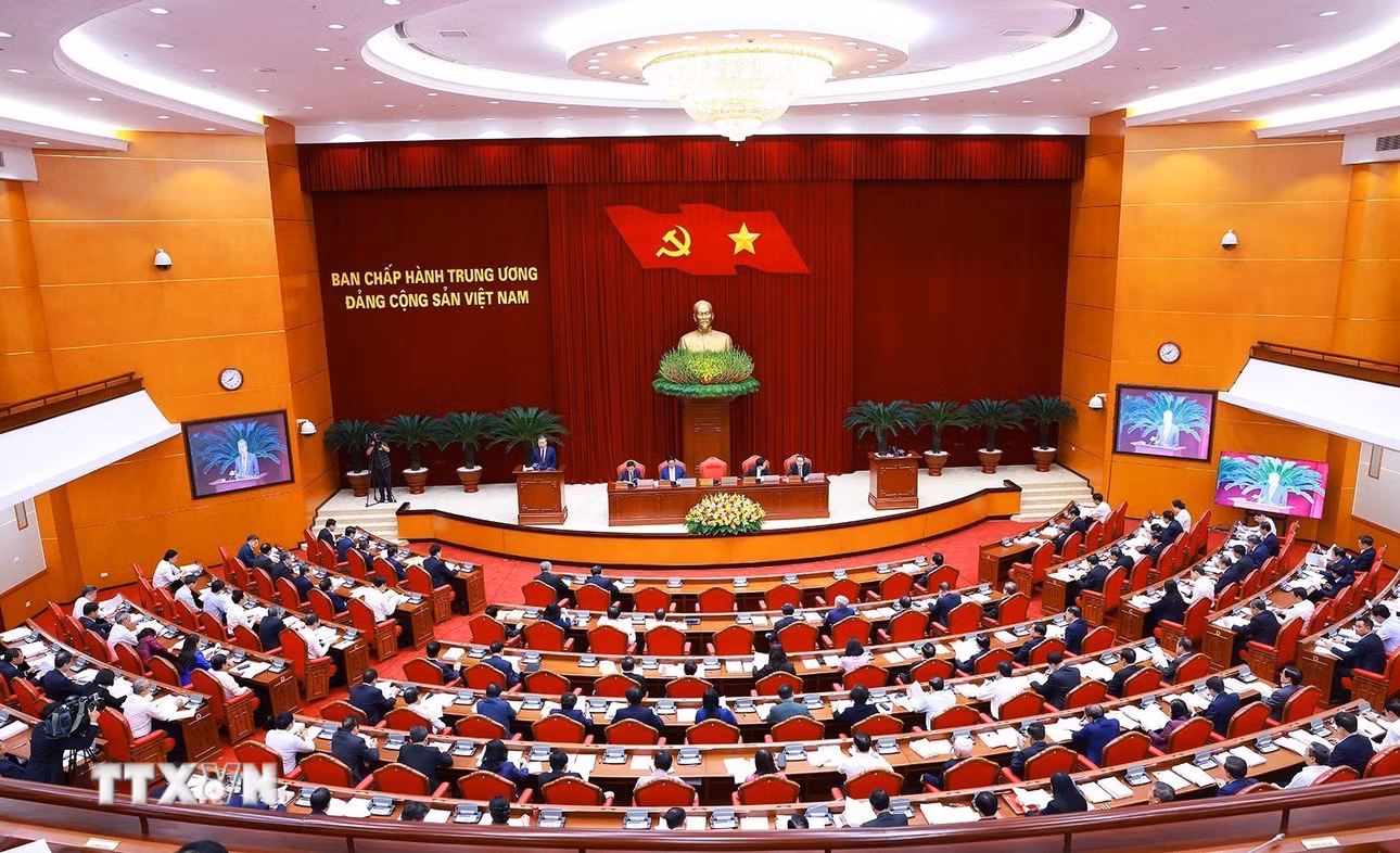 Hội nghị Ban Chấp hành Trung ương Đảng khóa XIII, ngày 25/11/2024. (Ảnh: Dương Giang/TTXVN)