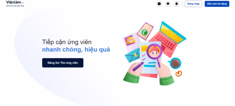 Vieclam.net là nền tảng tuyển dụng, giúp kết nối giữa người tìm việc và nhà tuyển dụng.
