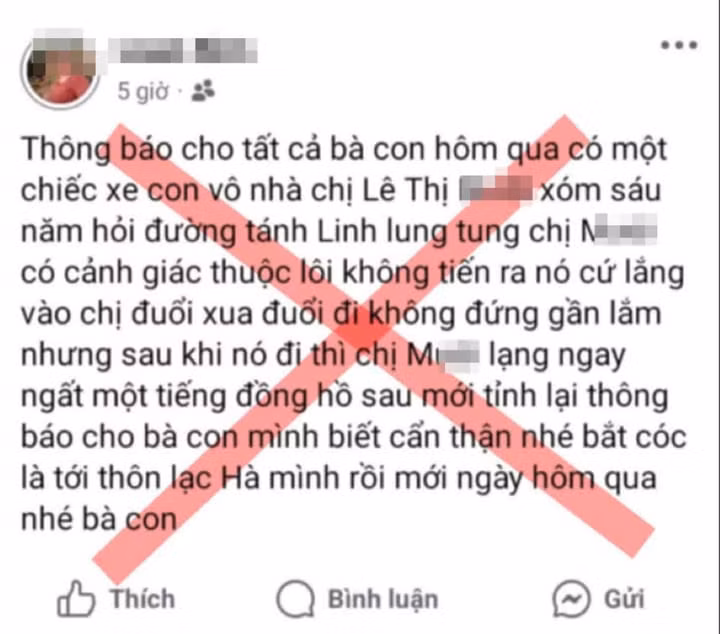 Thông tin đăng tải bắt cóc trẻ em ở Bình Thuận là sai sự thật.