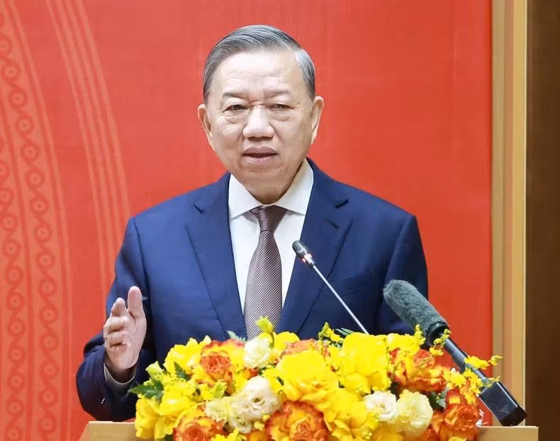 Tổng Bí thư Tô Lâm phát biểu. (Ảnh: TTXVN)