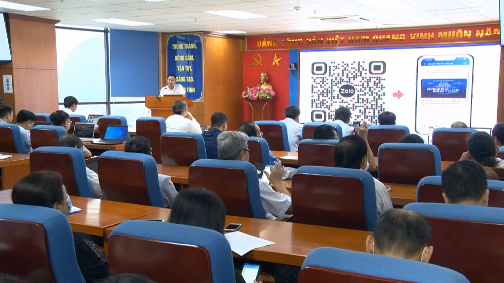 Sở TT&amp;TT chủ trì tổ chức lớp tập huấn, bồi dưỡng công nghệ cho các thành viên tổ công nghệ số cộng đồng trên địa bàn tỉnh. Ảnh: Nguyễn Trang