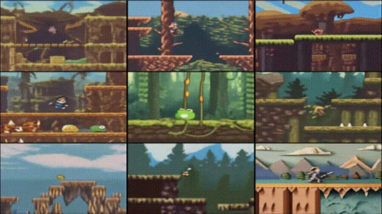 Genie của Google có thể tạo video game 2D đơn giản từ lời nhắc của người dùng. (Ảnh: DeepMind)