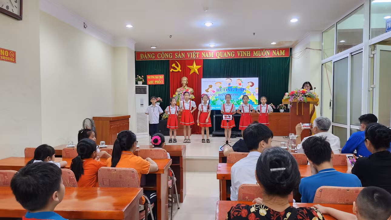Khu phố 2, phường Bãi Cháy (TP Hạ Long) tổ chức hội nghị hưởng ứng tháng hành động vì trẻ em năm 2024.