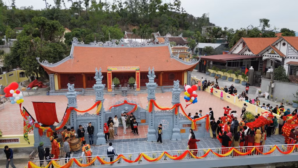 Công trình hoàn thành là địa chỉ văn hóa tâm linh, tín ngưỡng của nhân dân địa phương.