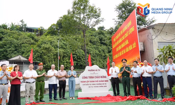 Phường Hà Tu: Khởi công, khánh thành và gắn biển công trình chào mừng thành phố 