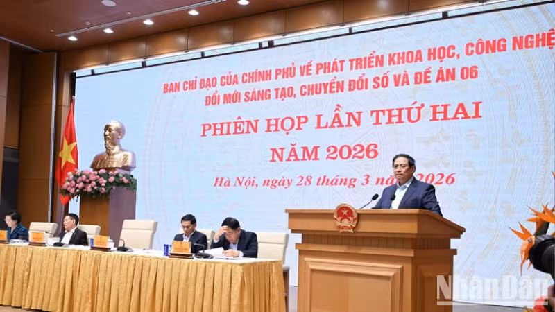 Thủ tướng Phạm Minh Chính chủ trì Phiên họp lần thứ hai của Ban Chỉ đạo. (Ảnh: Trần Hải)
