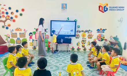 Bắt nhịp xu hướng số ở Trường Mầm non Cô Tô