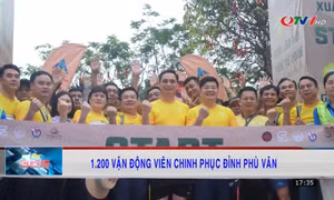 1.200 vận động viên chinh phục đỉnh Phù Vân