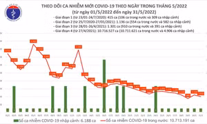 Ngày 31/5: Có 1.010 ca COVID-19 mới, 1 F0 ở Bình Dương tử vong