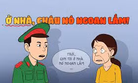 Ở nhà cháu nó ngoan lắm