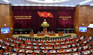Hình ảnh khai mạc Hội nghị lần thứ 5 Ban Chấp hành Trung ương Đảng Cộng sản Việt Nam khóa XIII