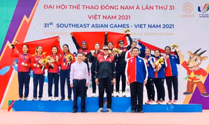 Tay chèo Quảng Ninh giành HCB Canoeing trong lần đầu dự SEA Games 31