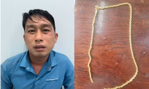 Người dân khống chế đối tượng cướp giật dây chuyền vàng của người bán tạp hóa
