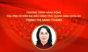 Chương trình hành động của ứng cử viên đại biểu HĐND tỉnh Quảng Ninh khóa XV Trịnh Thị Minh Thanh
