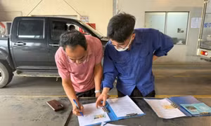 Cục Đăng kiểm lên tiếng về việc ký biên bản cam kết trước khi đo khí thải xe diesel