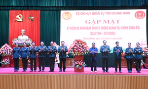 Bộ CHQS tỉnh Quảng Ninh gặp mặt kỷ niệm 80 năm Ngày truyền thống ngành Tài chính Quân đội