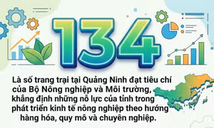 134 - là số trang trại tại Quảng Ninh đạt tiêu chí của Bộ Nông nghiệp và Môi trường