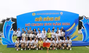 Nữ công nhân nhiệt điện Quảng Ninh tỏa sáng tại giải bóng đá nữ EVN năm 2026