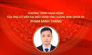 Chương trình hành động của ứng cử viên đại biểu HĐND tỉnh Quảng Ninh khóa XV Phạm Minh Thắng