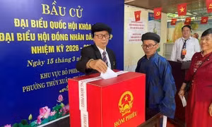 Dự kiến ngày 22/3 công bố kết quả bầu cử đại biểu Quốc hội khóa XVI