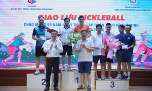 Giao lưu pickleball chào mừng Ngày thành lập Đoàn TNCS Hồ Chí Minh