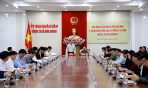 Bộ trưởng Bộ Xây dựng Trần Hồng Minh làm việc với tỉnh Quảng Ninh