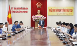 Chủ tịch UBND tỉnh Bùi Văn Khắng chủ trì phiên họp thường kỳ tháng 3