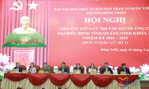 Hội nghị tiếp xúc người ứng cử đại biểu HĐND tỉnh khóa XV với cử tri tại đơn vị bầu cử số 1