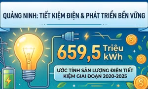659,5 triệu kWh - là ước tính sản lượng điện mà tỉnh Quảng Ninh đã tiết kiệm trong giai đoạn 2020-2025