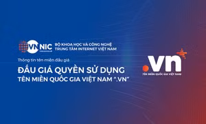 Đấu giá tên miền “.vn” lần đầu: Giá trúng cao nhất đạt 1,584 tỷ đồng