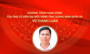 Chương trình hành động của ứng cử viên đại biểu HĐND tỉnh Quảng Ninh khóa XV Vũ Thành Luân
