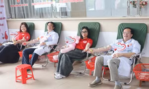 Tiếp nhận 332 đơn vị máu tại chương trình “Giọt hồng nhân ái”