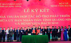 Tỉnh Quảng Ninh và Bệnh viện Bạch Mai ký kết hợp tác trong lĩnh vực y tế
