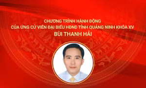 Chương trình hành động của ứng cử viên đại biểu HĐND tỉnh Quảng Ninh khóa XV Bùi Thanh Hải