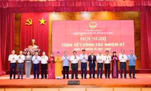 Đoàn ĐBQH tỉnh tổng kết công tác nhiệm kỳ khóa XV