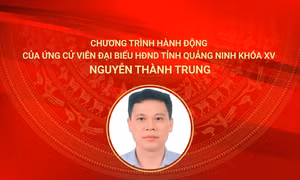 Chương trình hành động của ứng cử viên đại biểu HĐND tỉnh Quảng Ninh Khoá XV Nguyễn Thành Trung