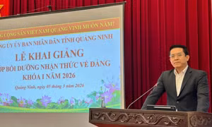 Đảng ủy UBND tỉnh Quảng Ninh khai giảng lớp bồi dưỡng nhận thức về Đảng khóa I/2026