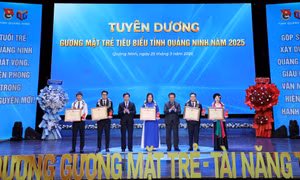 Lễ tuyên dương gương mặt trẻ, tài năng trẻ tiêu biểu tỉnh Quảng Ninh năm 2025