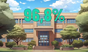 96,8% - là tỷ lệ trường học của tỉnh đạt chuẩn quốc gia vào năm 2030